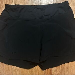 Athleta Girl Record Breaker 3” Black Shorts Size L/12